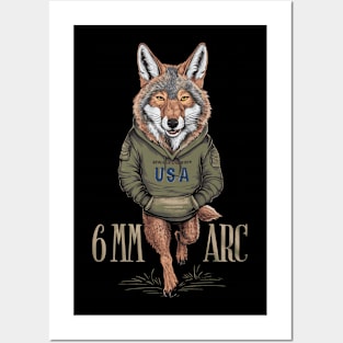 6MM ARC Coyote shooting sports coyote hunting Posters and Art